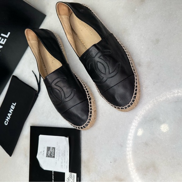 Chanel leather espadrilles size 39 - Picture 2 of 7